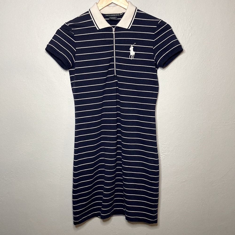 Ralph Lauren navy striped dress